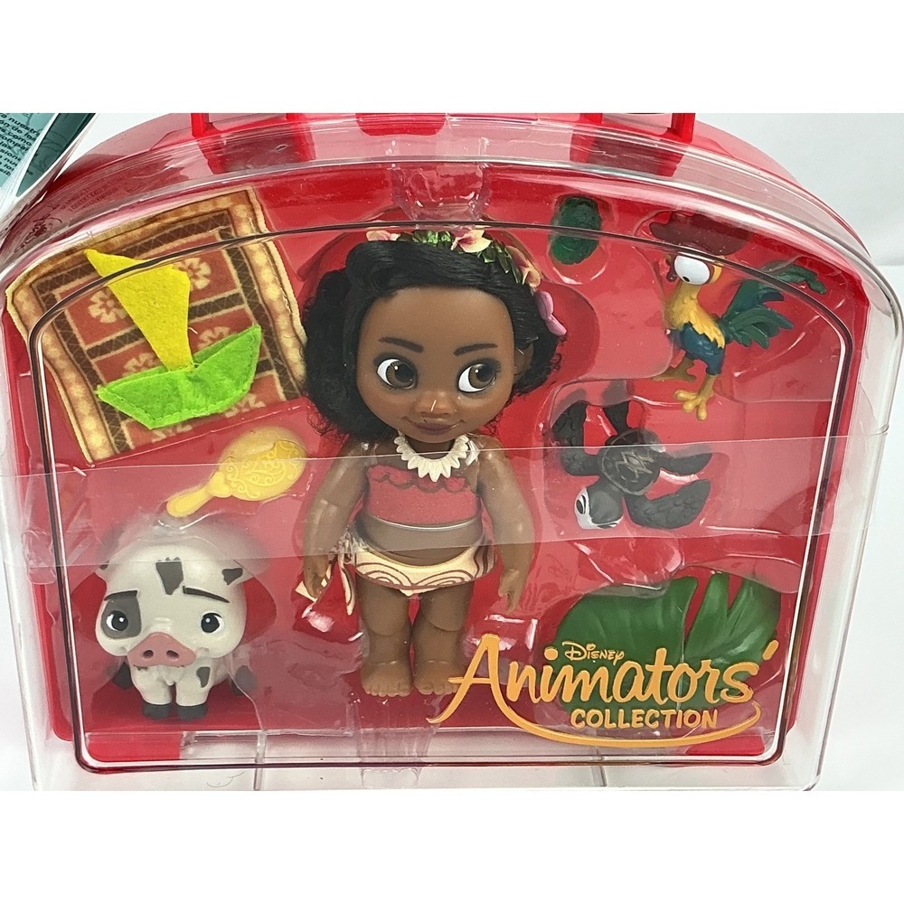 Disney Animators' Collection Moana‎ Mini Doll Playset With Accessories New